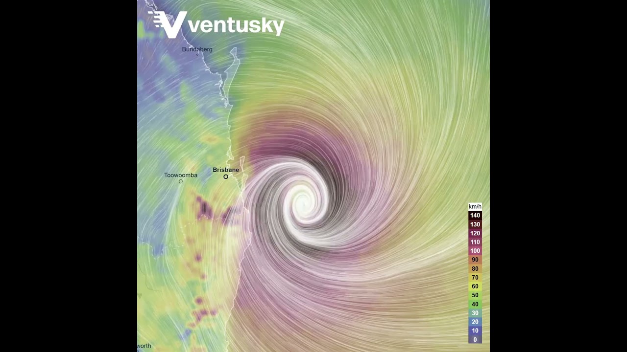 Latest Forecast Track for Cyclone Alfred