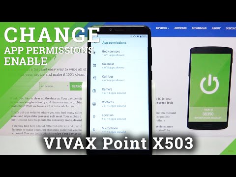 How to Operate App Permission Manager in Vivax Point X503 - Allow/Deny App Access