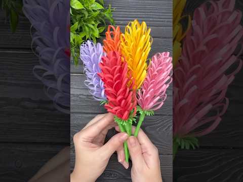 How to make EASY Paper Flowers DIY Paper Craft Ideas Tutorial