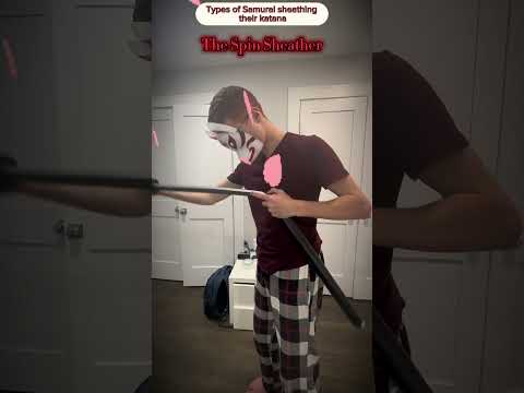 Types of samurai sheathing their katana #katana #samurai #japan