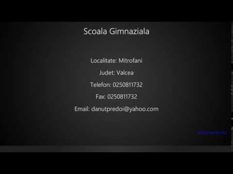 Scoala Gimnaziala Mitrofani