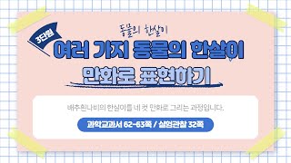 [미니쌤 과학 실험] 동물의 한살이-여러 가지 동물의 한살이를 만화로 표현하기