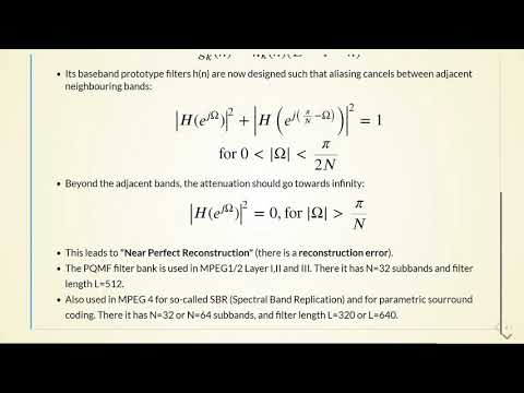Audio Coding - 03b Filter Banks III - 04 Pseudo-QMF