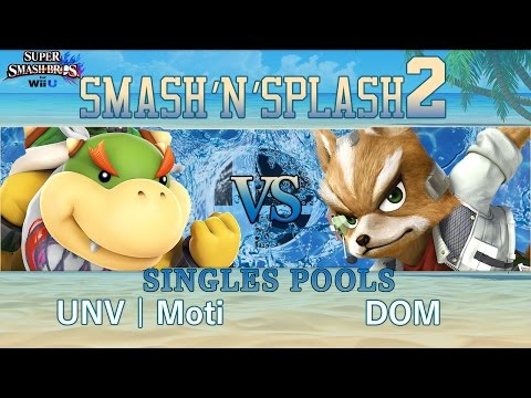 Smash'N'Splash 2  SINGLES POOLS - UNV | Moti (Bowser Jr) vs DOM (Fox)