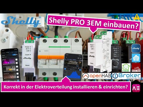 Installing Shelly PRO 3EM in the electrical distribution panel? Setting up the Shelly app!