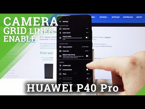 How to Activate Camera Help Lines in Huawei P40 Pro - Use Camera Grid Lines