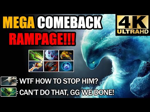 AMAZING DOUBLE RAMPAGE Morphling Epic Mega Creeps Comeback Dota 2 Pro Gameplay