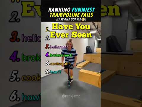 Ranking The Funniest Trampoline Fails😂😂