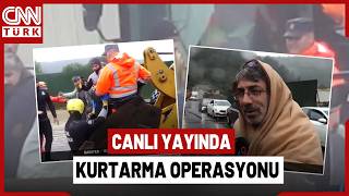 Burası Göl Değil, Sarıyer! CNN TÜRK Görüntüledi: Vatandaşlar Kepçeyle Kurtarılıy