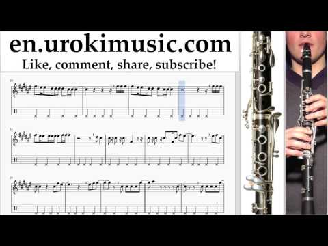 Clarinet lessons Imagine Dragons - Walking the Wire Sheet Music Tutorial Part#2 um-i352