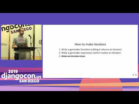 DjangoCon 2019 - Lazy Looping: The Next Iteration by Trey Hunner