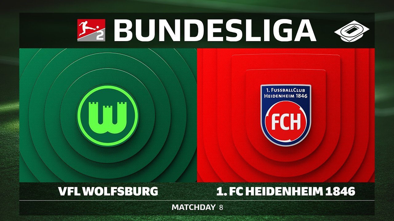 VfL Wolfsburg vs. 1. FC Heidenheim 1846 | Matchday 8 - Bundesliga 2 2026/27