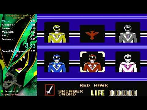 Choujin Sentai Jetman 鳥人戦隊ジェットマン NES speedrun 10:27