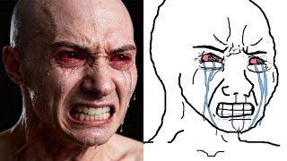 Wojak meme Original vs Real Life