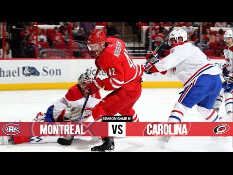 Montreal Canadiens vs Carolina Hurricanes - Season Game 81 - All Goals (7/4/16)
