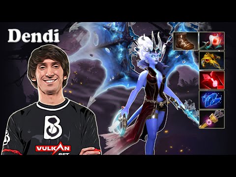 Dendi - Queen of Pain Midlane | Dota 2 7.30b Gameplay