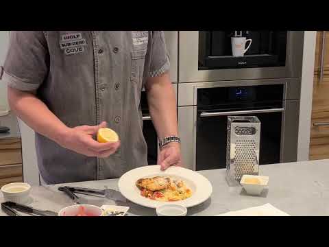 Angel Hair Pomodoro with Chicken Scallopini on the Wolf Duel Fuel Range