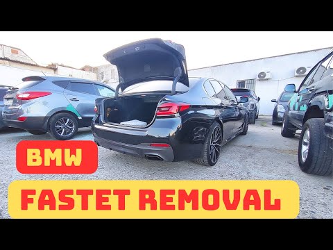 How to Bmw g30 2018 rear bumper removal? Fastet Removal