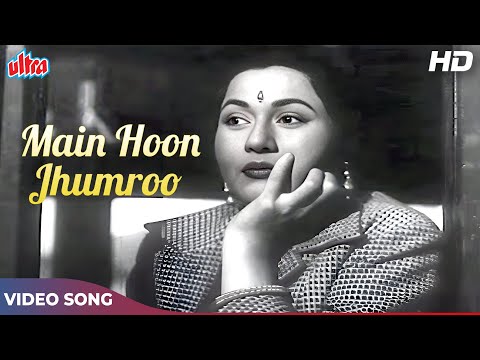 Main Hoon Jhoom Jhoom Jhumroo 4K - Kishore Kumar Songs - Madhubala - Jhumroo Movie Songs
