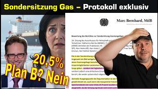 20,5 % Gas+++Sondersitzung Protokoll Exklusiv+++Krieg Iran+++LNG läuft+++Speicher bei 0,7%