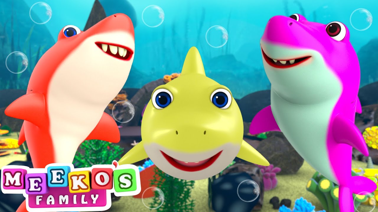 Baby Shark Dance Song🦈😻 +Kids Songs and Nursery Rhymes | Meeko's Family