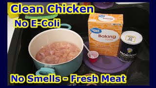 How To Clean Chicken EASILY FAST SIMPLE NO SMELLS - Kill Viruses + E-Coli - Pork Beef Fish Shrimp