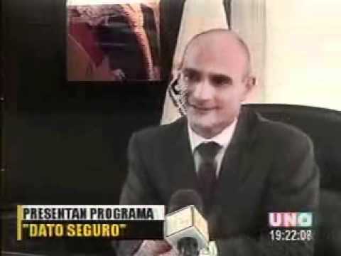 (7 MAR 2012) REPORTAJE CANAL UNO SOBRE LANZAMIENTO DEL PORTAL DATO SEGURO.