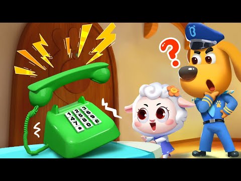 Phone Call from a Stranger | Safety Cartoon | Kids at Home | Kids Cartoon | Sheriff Labrador