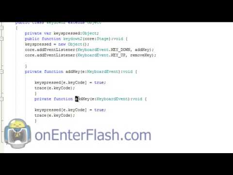 Action Script 3 Tutorial Multiple Key Detection