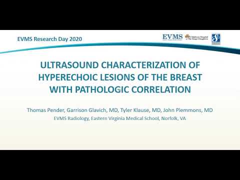 Thumbnail image of video presentation for Ultrasound characterization of hyperechoic lesions of the breast with pathologic correlation