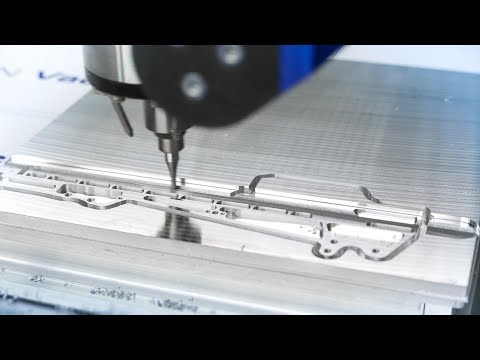 In the latest DATRON neo application example, the milling machine is facing numerous technical challenges during the production of an aluminum component (scaled for demo purposes) for the aerospace industry. Due to its dynamics and high feed rates, the DATRON manages the most diverse milling strategies in the shortest possible time. In addition to the planning, this includes roughing and finishing of wall and floor surfaces, as well as the milling of M2.5 threads and chamfers.
