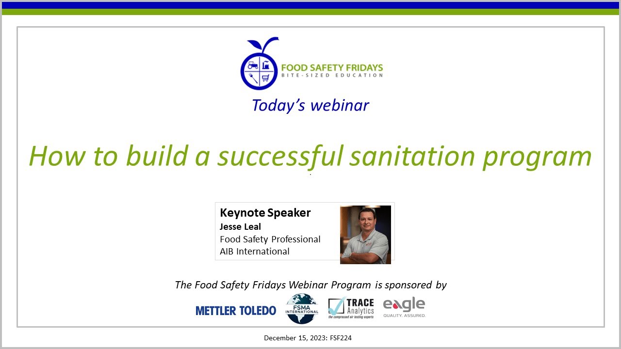 How to build a successful sanitation program
