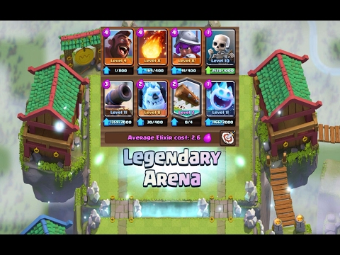 Epic 2.6 Elixir hog cycle deck for ladder! Legendary arena(4k+) gameplay with commentary!