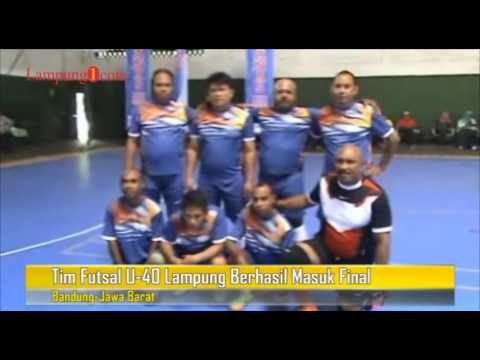 lampung1.com - Tim Futsal U 40 Lampung Berhasil Masuk Final