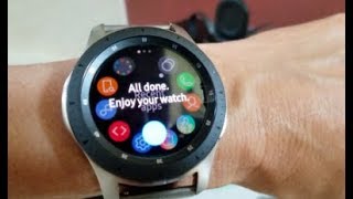 How To Install & Setup App Samsung 42mm 46mm Galaxy Silver Smart Watch! 9 1 18