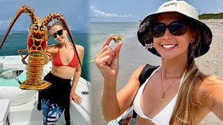 Daily Life in Florida *Vlog* Coconut Panko 7LB Lobster Tail Bites & Seared Wahoo (Catch & Cook)