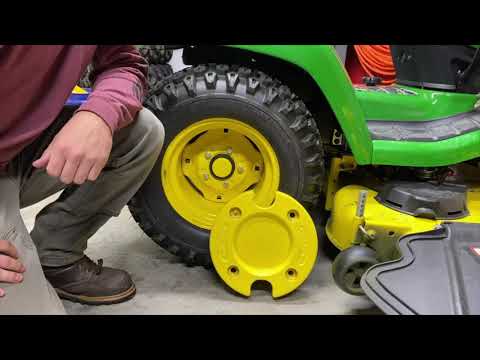John Deere 50lb Wheel Weight Install