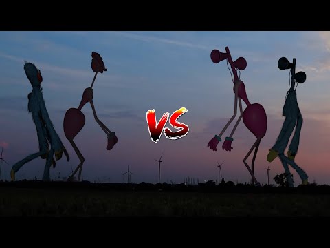TEAM Huggy Wuggy & Mommy Long Legs Siren Head VS TEAM Huggy Wuggy & Mommy Long Legs