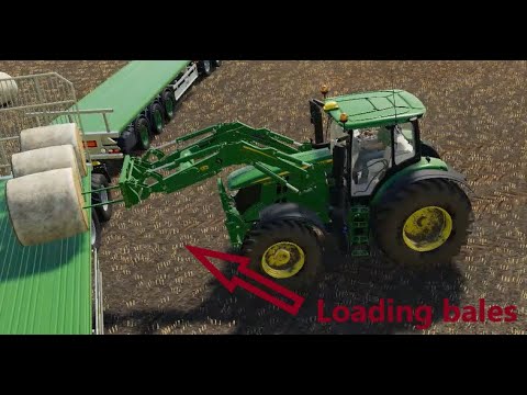 Loading bales l Timelapse #1 l FS19