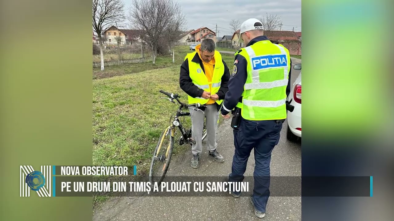 PE UN DRUM DIN TIMIȘ A PLOUAT CU SANCȚIUNI