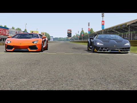 Lamborghini Aventador LP700-4 vs Lamborghini Centenario at Monza Full Course