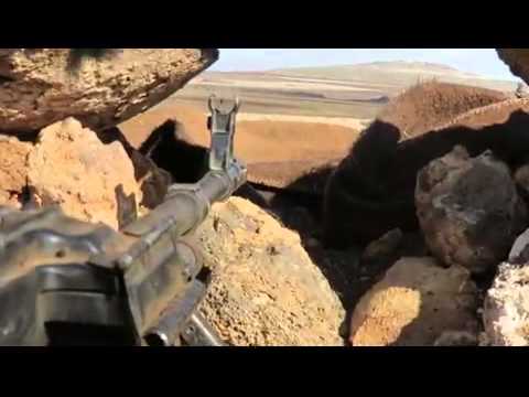 رباط عناصر لواء أحباب الرسول في تل مصيح في ريف درعا