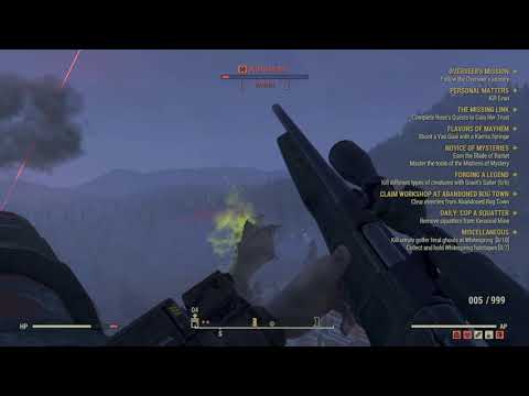 Fallout 76 Mayor for a day and scorchbeast easy trick