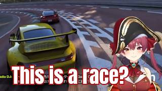 Marine Trying to Follow Traffic Laws in a Racing Game