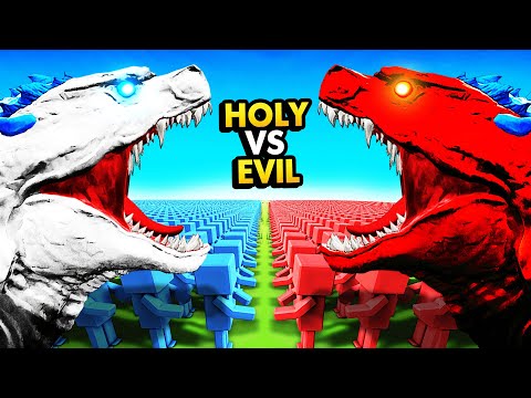 HOLY GODZILLA ARMY vs EVIL GODZILLA ARMY