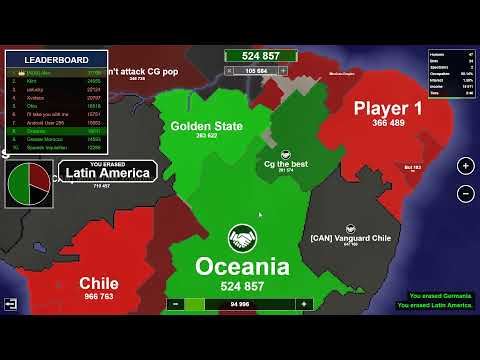 Oceania Takes Over America! Territory Games io - Territorial IO