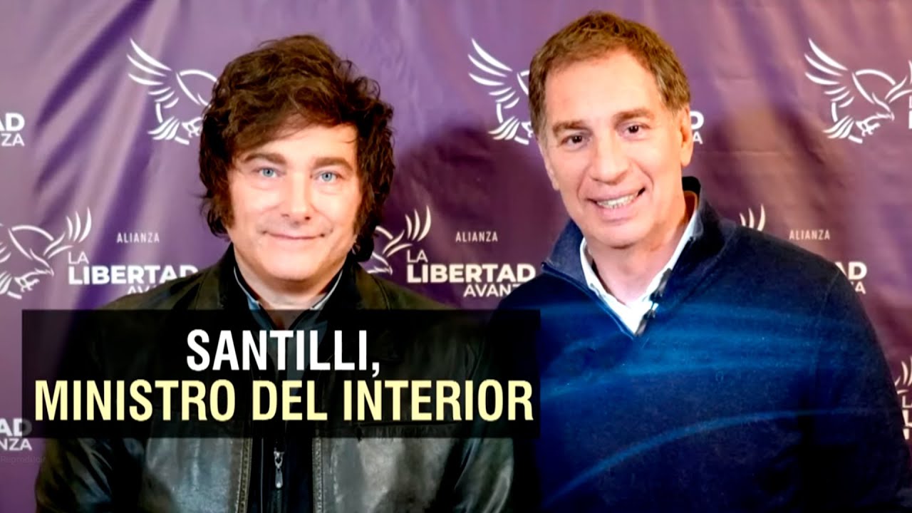SANTILLI, NUEVO MINISTRO DEL INTERIOR Y YA ESTE LUNES REUNIÓN CON ADORNI, FLAMANTE JEFE DE GABINETE
