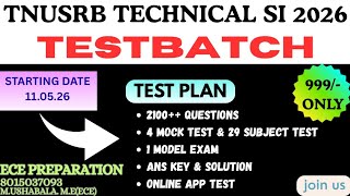 Download lagu TNUSRB TECHNICALSI 2026 testbatch #tnusrb#technicalsi#ece#cse#it #testbatch #testseries#online test  mp3