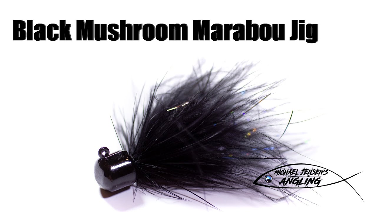 Black Mushroom Marabou Jig classic hair jig tying tutorial