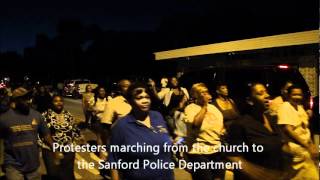 Trayvon Martin,  The people of Sanford protested and marched for justice.